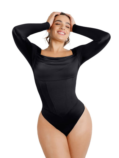 Body Lingerie Bodysuit - Elegant Comfort with Removable Chest Pad