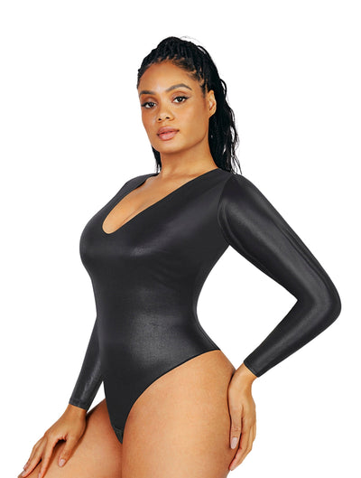 Long Sleeve Bodysuit - Enhance Your Figure with Comfort & Style