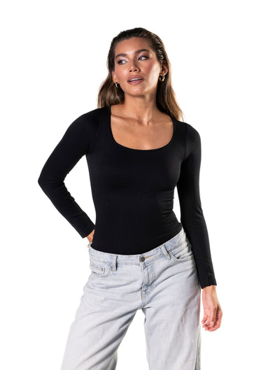 Underlove Long Sleeve Shapewear Bodysuit - Ultimate Comfort & Style